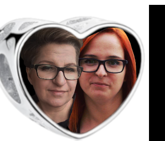 Charms • Zawieszka ze zdjęciem i grawerem • Serce ażurowe 2