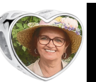 Charms • Zawieszka ze zdjęciem i grawerem • Serce ażurowe 2