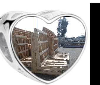 Charms • Zawieszka ze zdjęciem i grawerem • Serce ażurowe 2