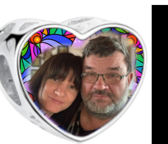 Charms • Zawieszka ze zdjęciem i grawerem • Serce ażurowe 2