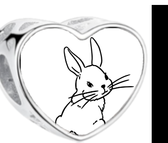 Charms • Zawieszka ze zdjęciem i grawerem • Serce ażurowe 2