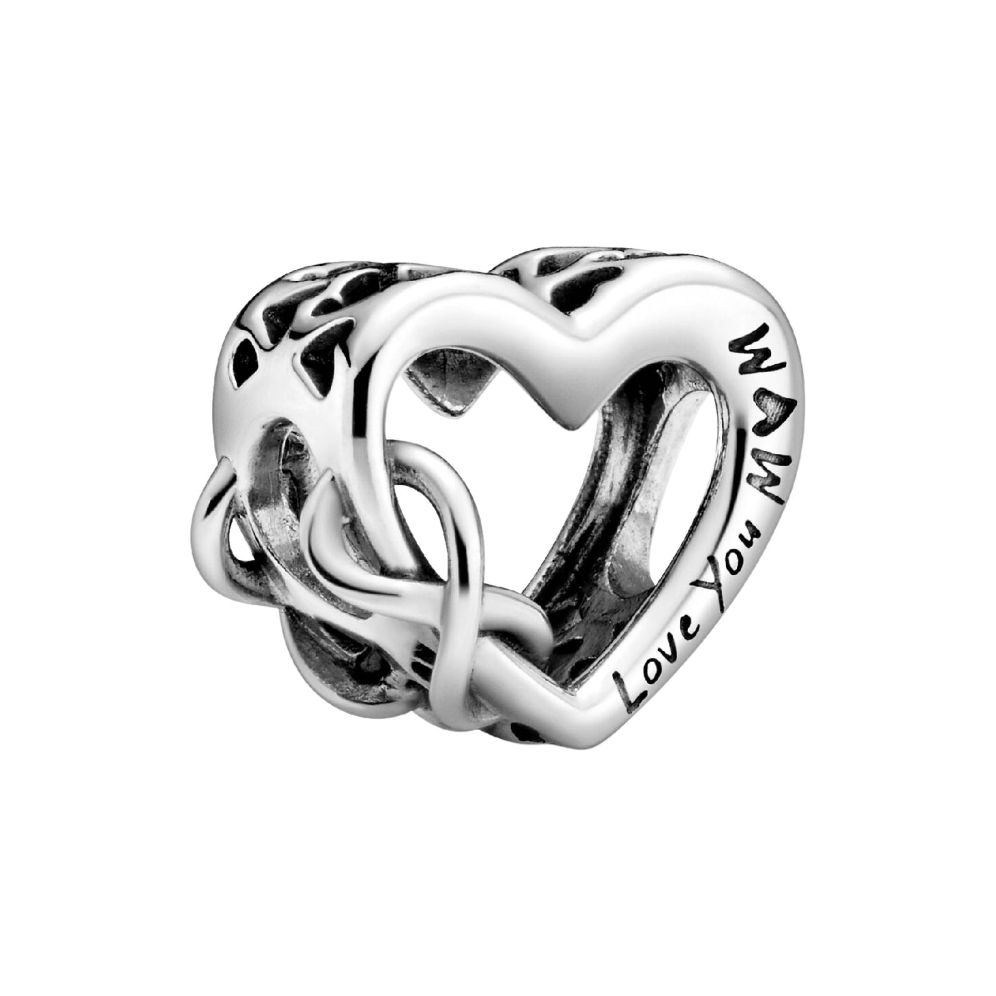 Charms Pandora Serce „Kocham Cię Mamo” z nieskończonością 798825C00 GRAWER GRATIS 1