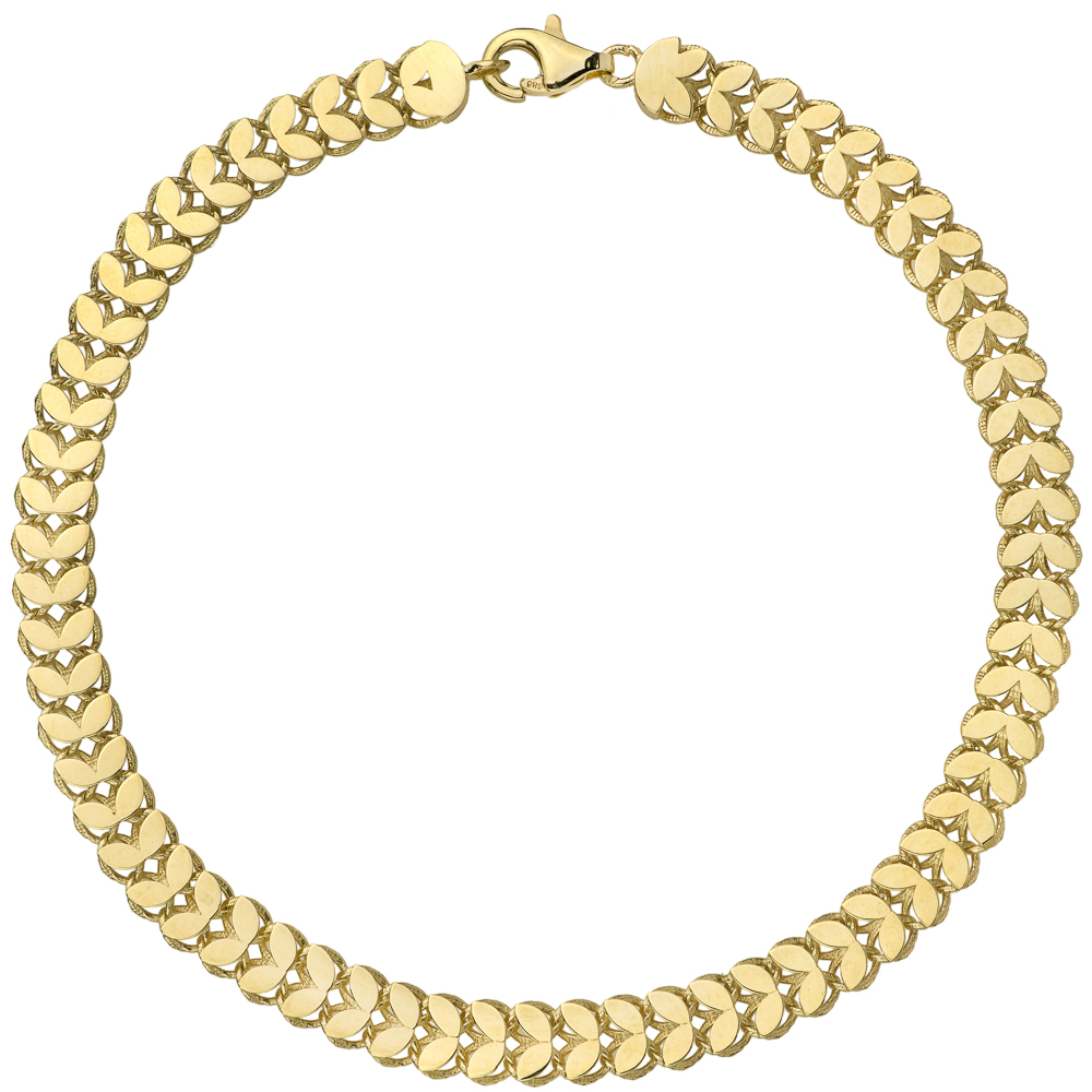 Bransoletka z żółtego złota listki FUG2-4-B00586-2 1