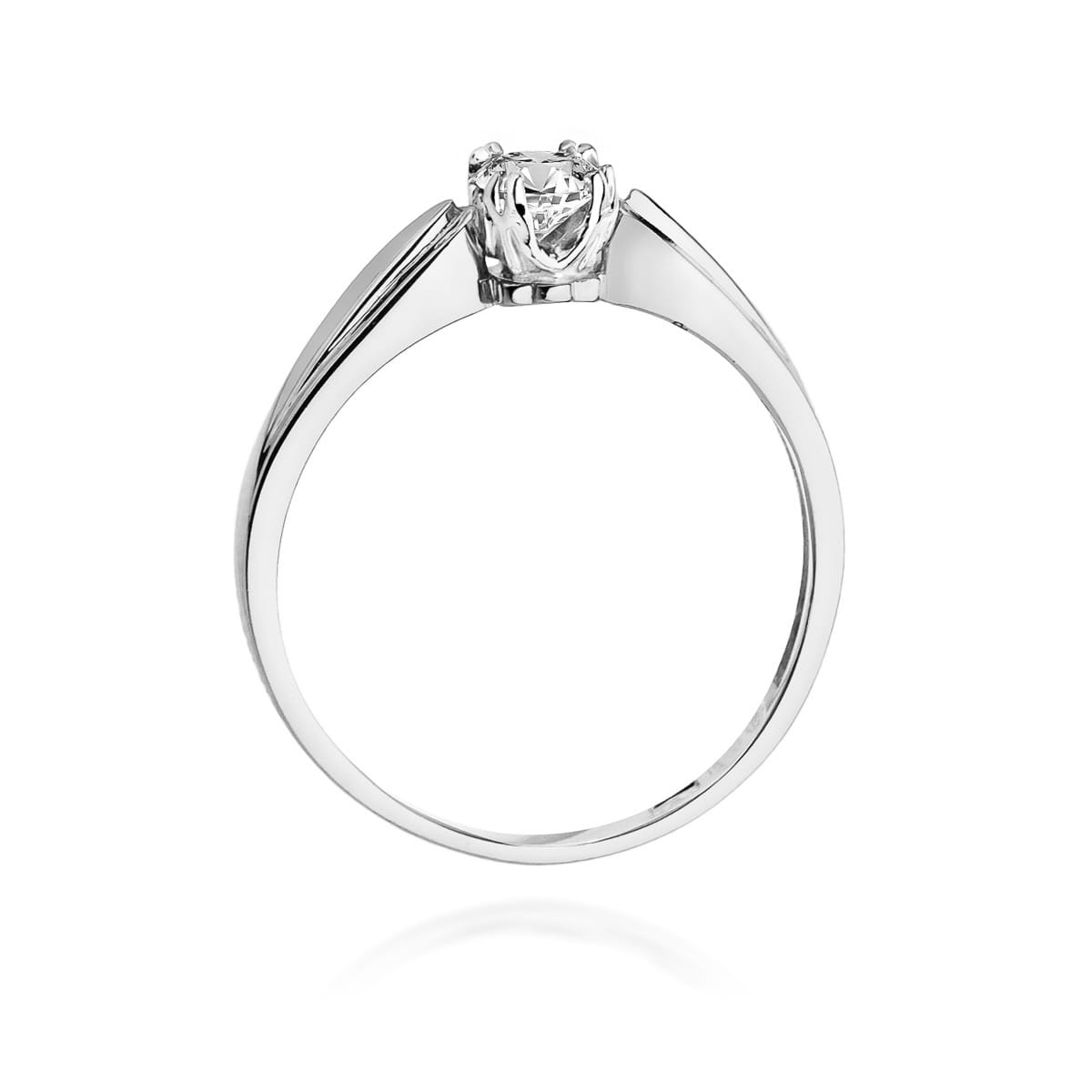 Pierścionek zaręczynowy z białego złota z diamentem laboratoryjnym 0.25ct 1