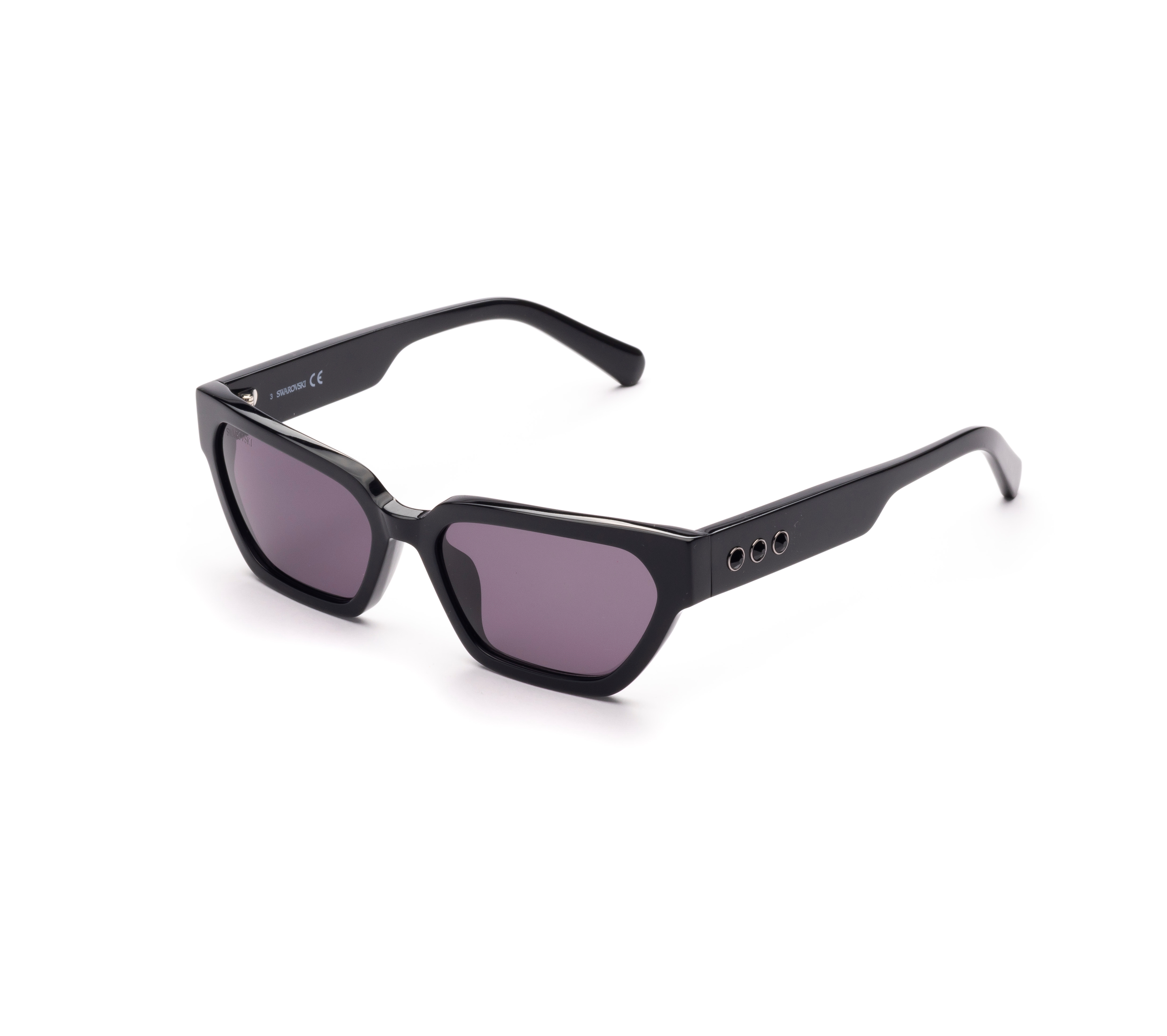 Okulary przeciwsłoneczne SWAROVSKI • Czarne Kocie oko 5625306 3