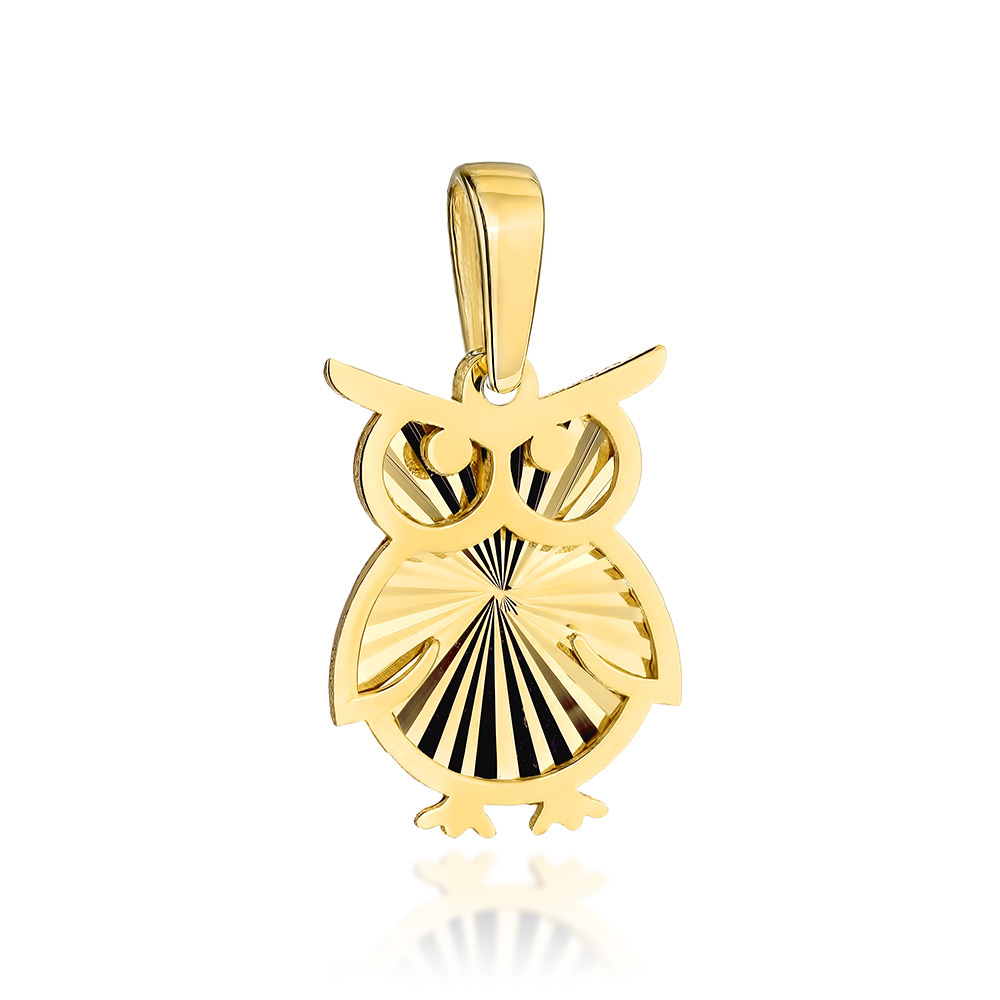 Zawieszka złota diamentowana sowa FUG6-37-Z00531-2 1
