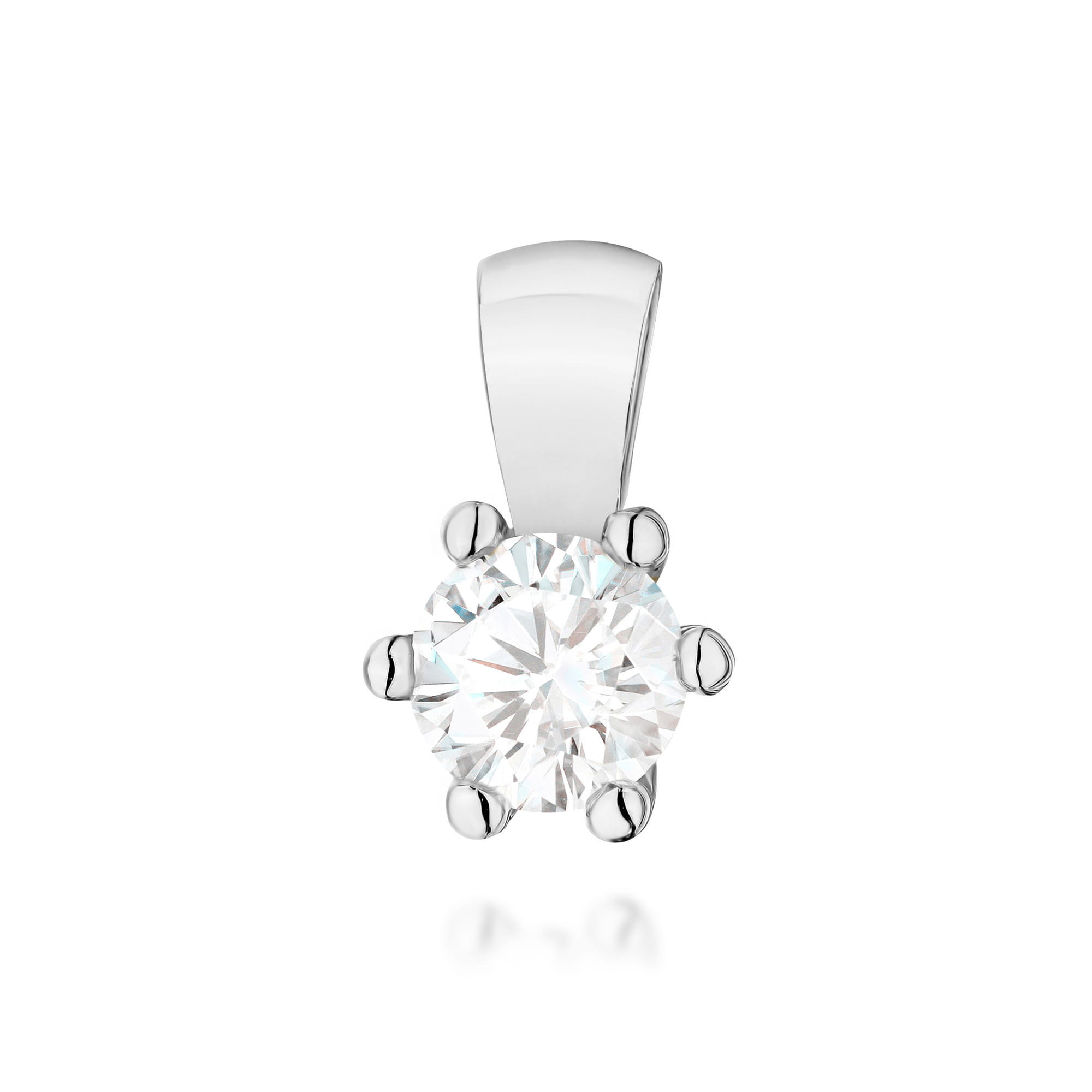 Zawieszka z białego złota z diamentem laboratoryjnym FZ222-B585-LD0.30 1