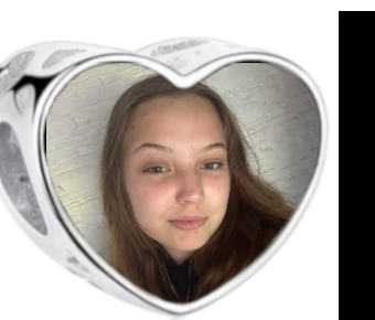 Charms • Zawieszka ze zdjęciem i grawerem • Serce ażurowe 2