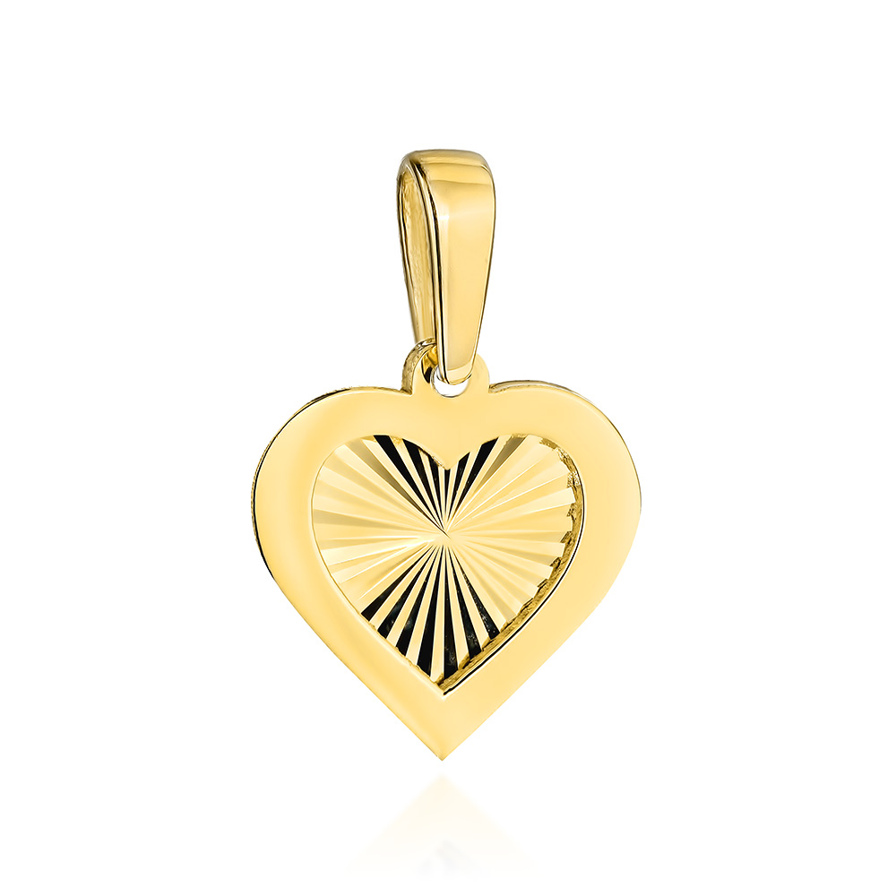 Zawieszka złota diamentowane serce w oprawie FUG6-37-Z00542-2 1