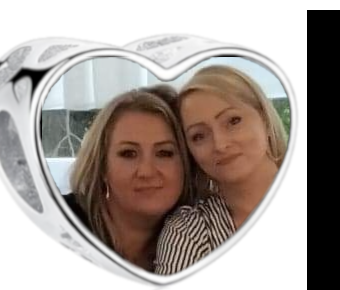 Charms • Zawieszka ze zdjęciem i grawerem • Serce ażurowe 2