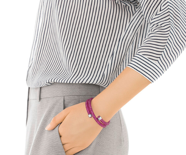 Bransoletka SWAROVSKI • Crystaldust Bangle Pink 5273643 1
