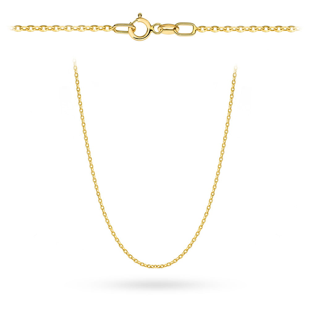 Złoty łańcuszek Rolo diamentowany 50 cm FUG1-L00065-585 1