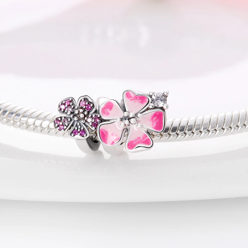 Charms Różowy Kwiat METFUG002 1