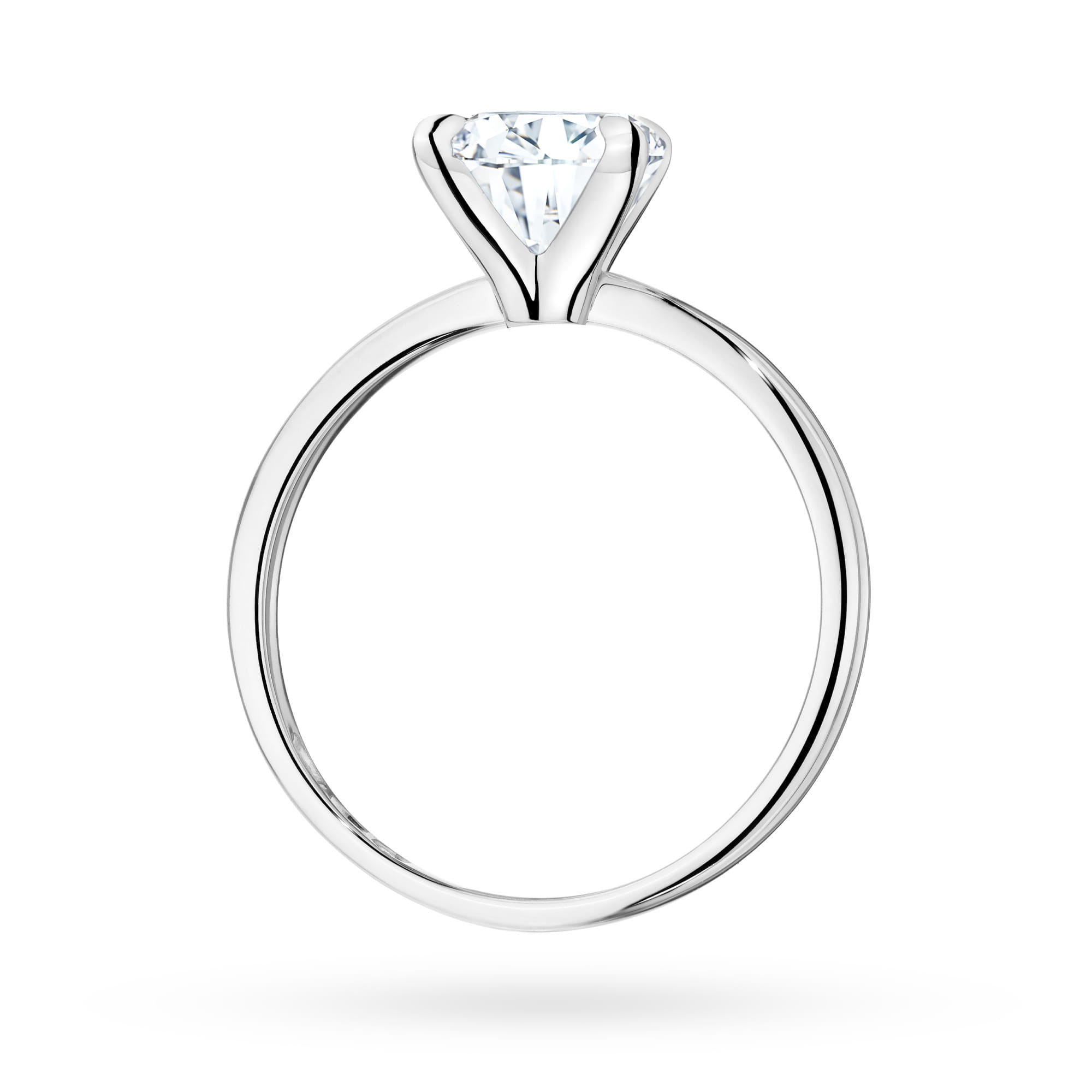 Pierścionek zaręczynowy z białego złota z diamentem laboratoryjnym 2.00 ct 1