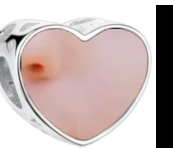 Charms • Zawieszka ze zdjęciem i grawerem • Serce ażurowe 2