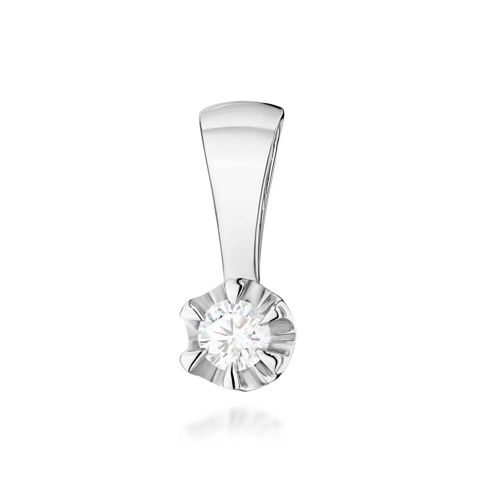 Zawieszka z białego złota z diamentem laboratoryjnym FZ032-B585-LD0.10 1