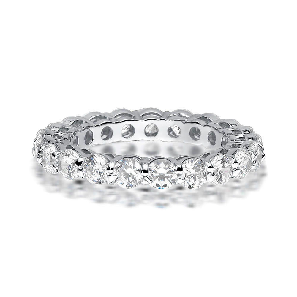 Pierścionek zaręczynowy z białego złota z brylantem 2.52 ct 2