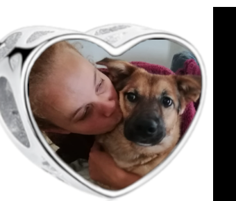 Charms • Zawieszka ze zdjęciem i grawerem • Serce ażurowe 2