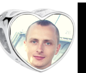 Charms • Zawieszka ze zdjęciem i grawerem • Serce ażurowe 2