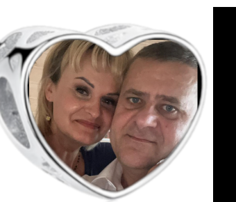 Charms • Zawieszka ze zdjęciem i grawerem • Serce ażurowe 2