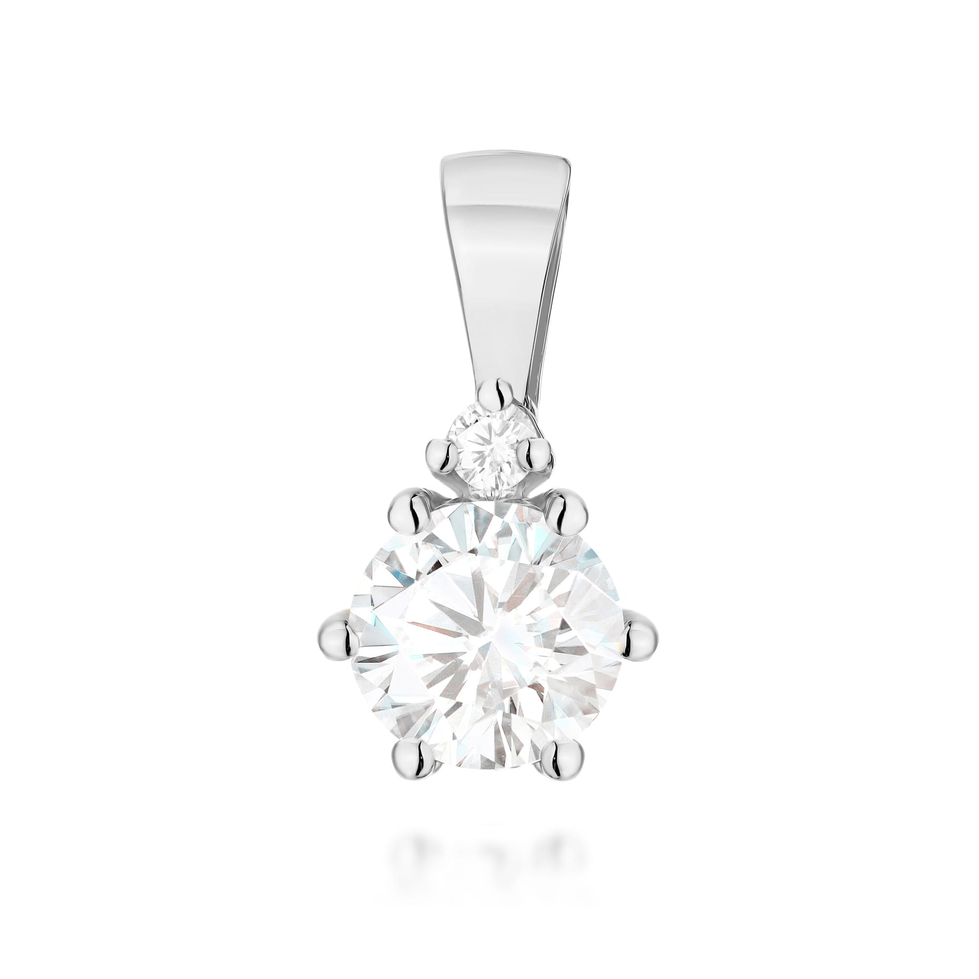 Zawieszka z białego złota z diamentami laboratoryjnymi FZ076-B585-LD0.52 1