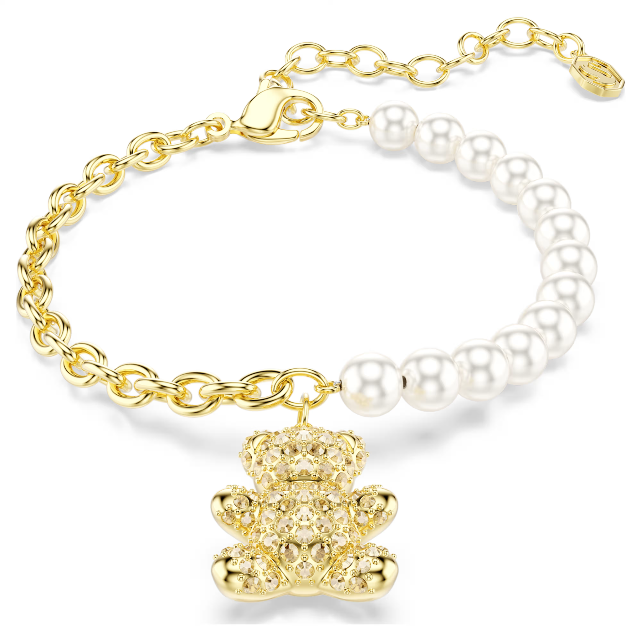 Bransoletka SWAROVSKI • Idyllia złoty miś 5737622 4