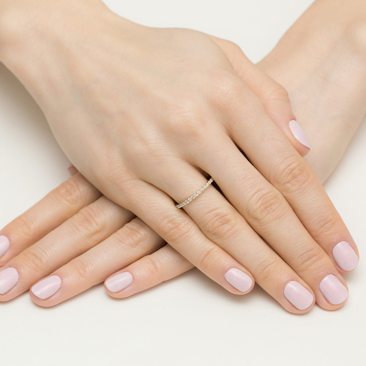 Pierścionek zaręczynowy z żółtego złota z brylantami 0.18 ct 3