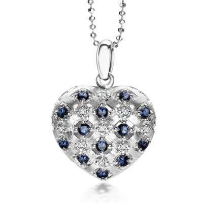 Zawieszka diamentami i szafirami 0907sw 1