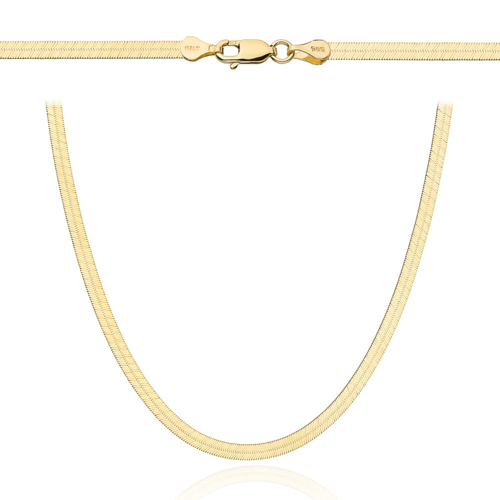 Naszyjnik złoty taśma 45 cm FUG1-28-L00101-2 1