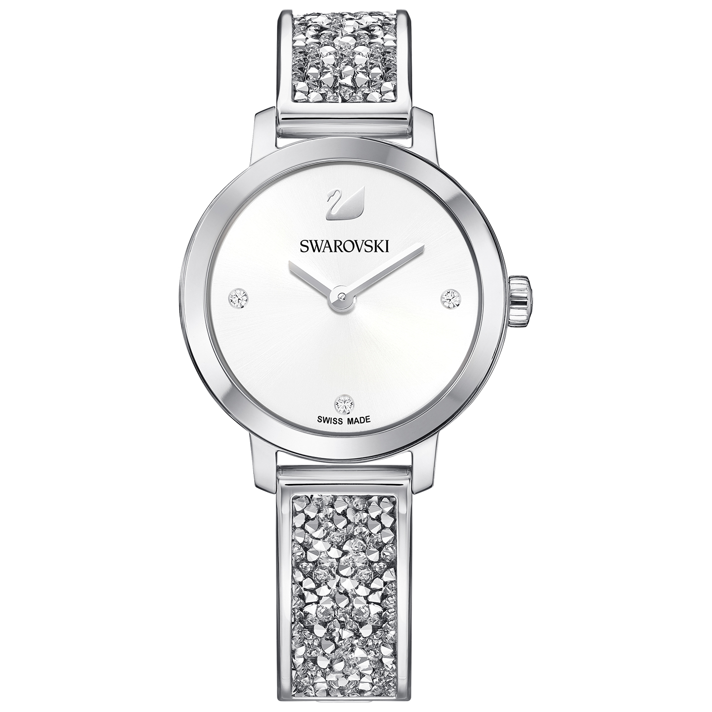 Zegarek Swarovski • Cosmic Rock Watch, Metal bracelet, White, Silver tone 5376080 1