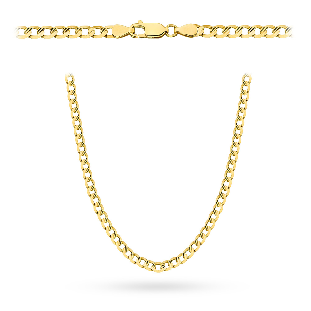 Złoty łańcuszek Pancerka diamentowana 45cm FUG1-26-L00084-2 1