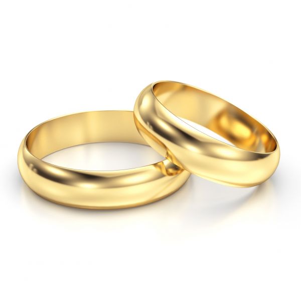 Obrączki ślubne klasyczne złote 5mm próba 750 okrągłe • ZFS10003/5 2