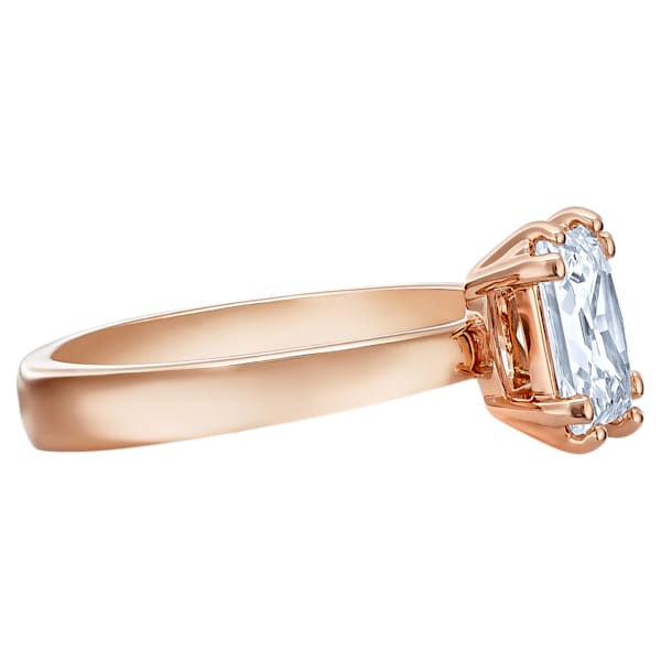 Pierścionek Swarovski • Attract, biały, w odcieniu różowego złota 5515773 2