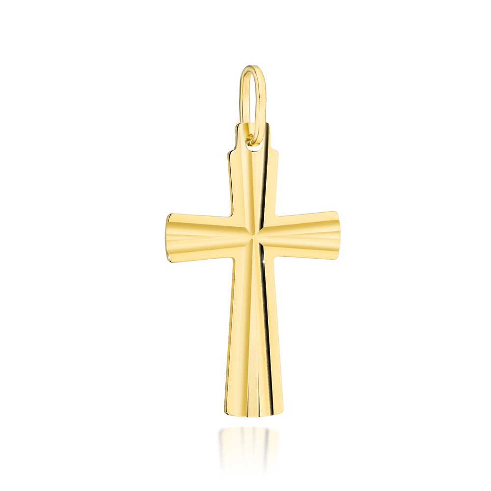 Złoty krzyżyk diamentowany FUG4-9-C00090-2 1
