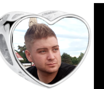 Charms • Zawieszka ze zdjęciem i grawerem • Serce ażurowe 1
