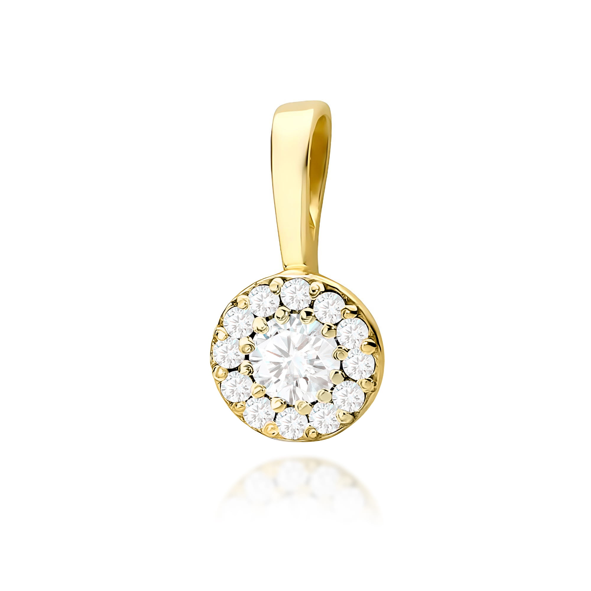 Zawieszka z żółtego złota z diamentami laboratoryjnymi FZ443-585-LD0.22 2