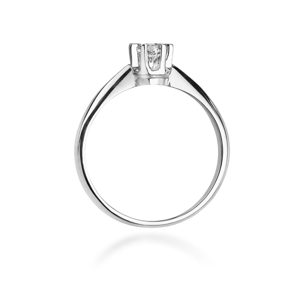 Pierścionek zaręczynowy z białego złota z diamentem laboratoryjnym 0.25ct 2