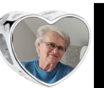 Charms • Zawieszka ze zdjęciem i grawerem • Serce ażurowe 1