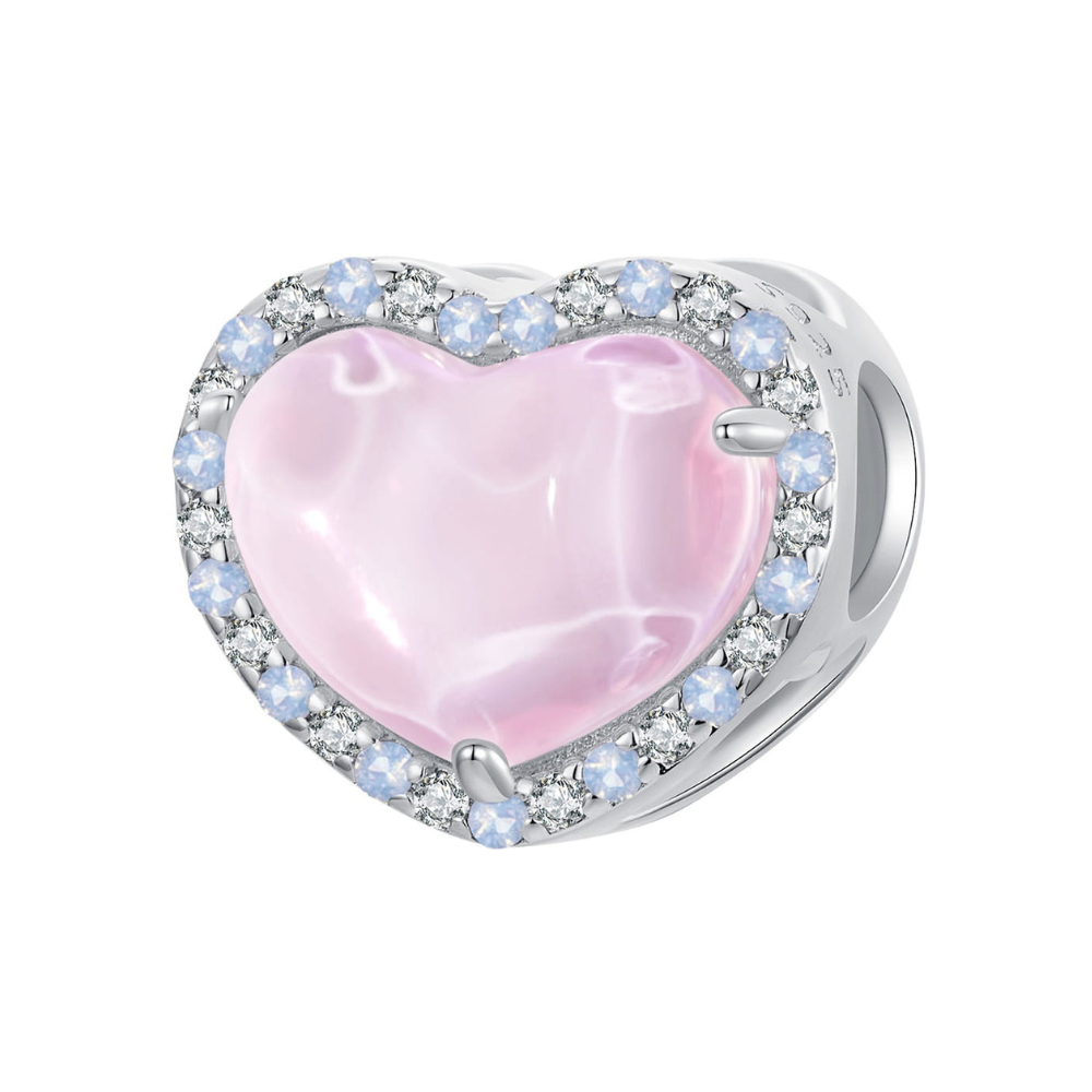 Charms różowe serce FUG010017 3
