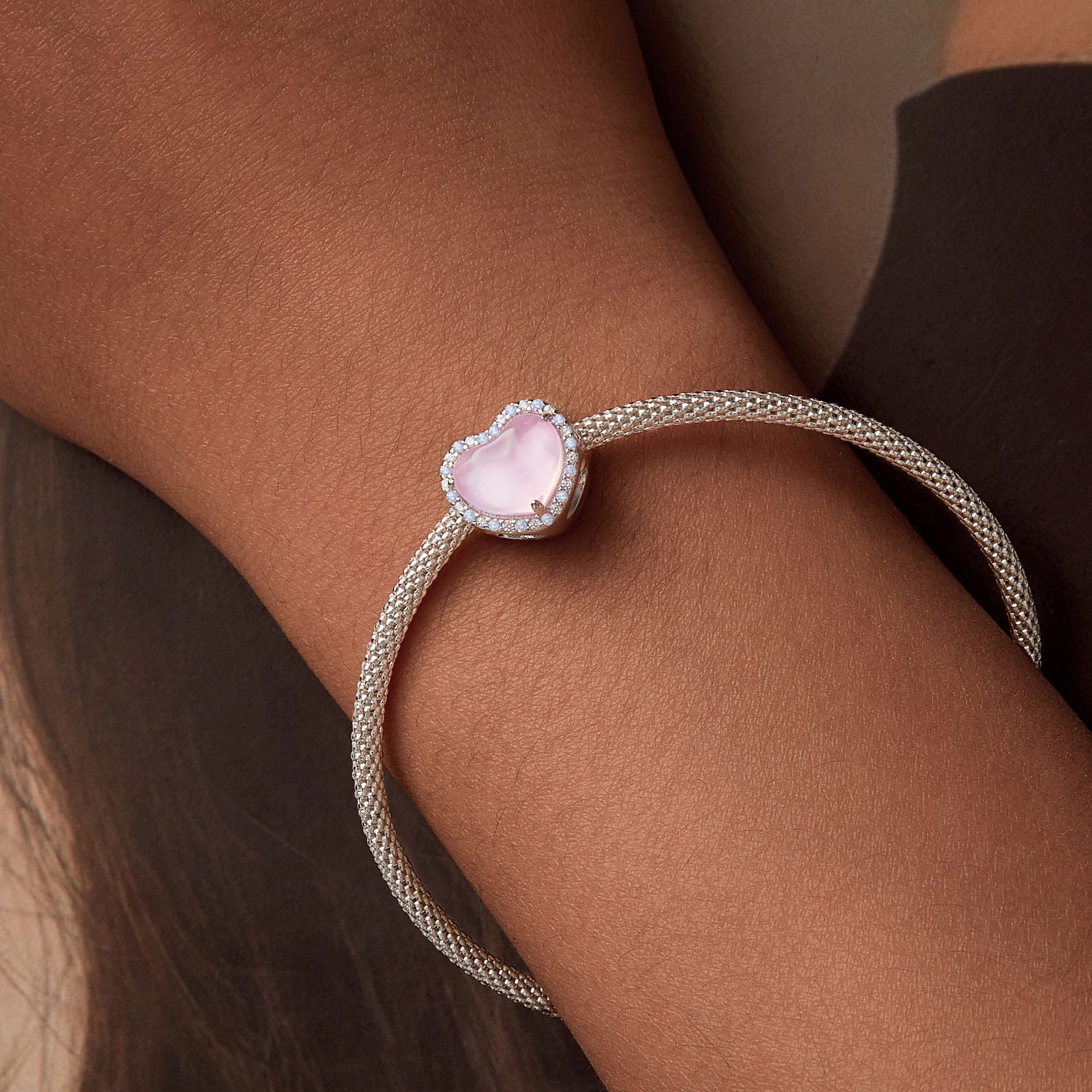 Charms różowe serce FUG010017 2