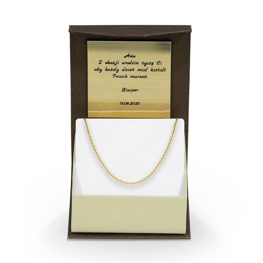Złoty łańcuszek Ankier 45 cm FUG1-26-L00080-2/1.76 2