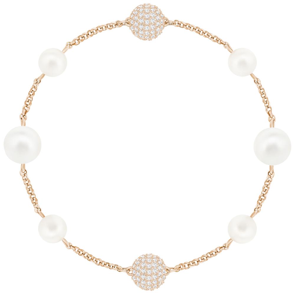 Swarovski Remix Collection ★ Mixed White Crystal Pearl, White, Rose gold plating 5421444 3