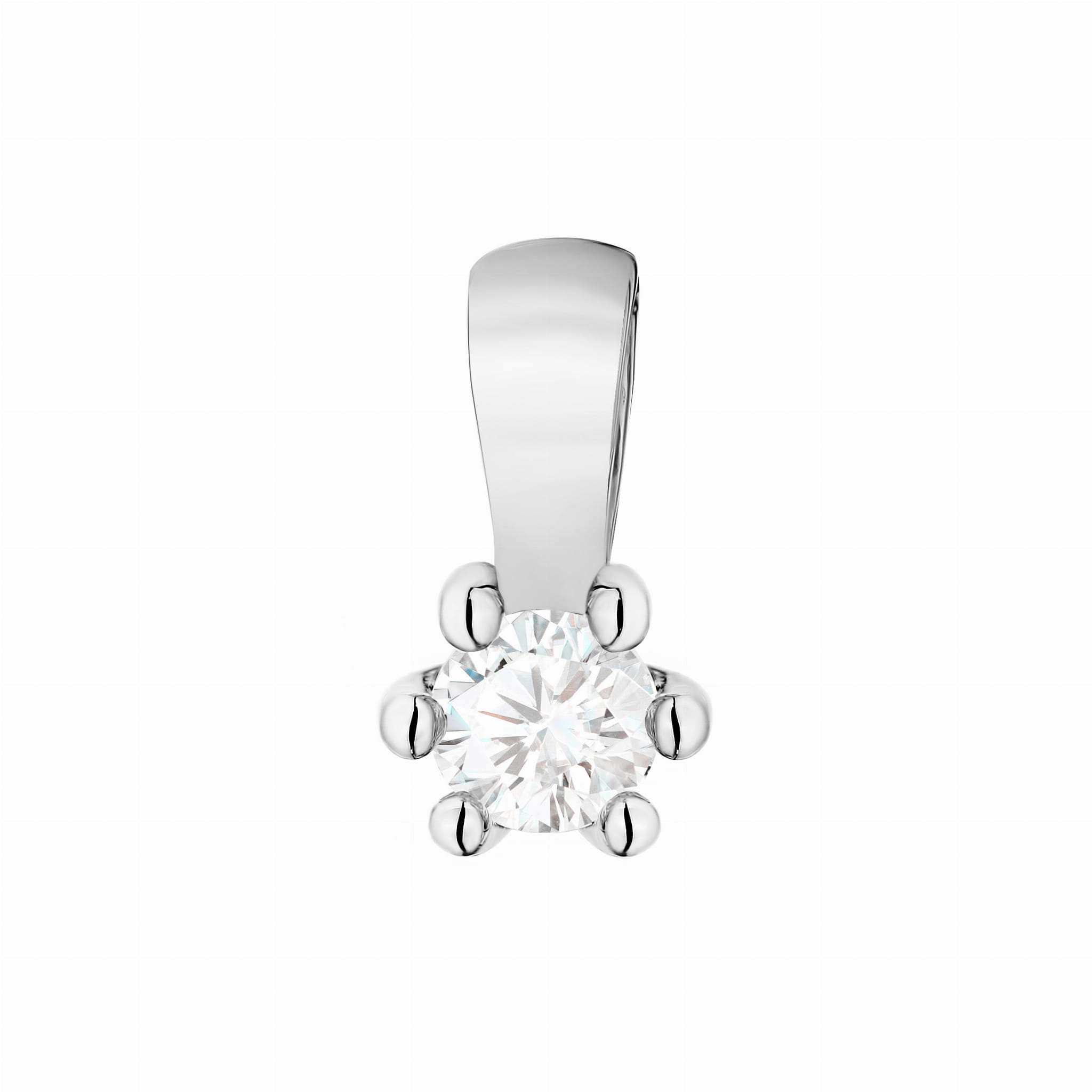 Zawieszka z białego złota z diamentem laboratoryjnym FZ222-B585-LD0.10 1