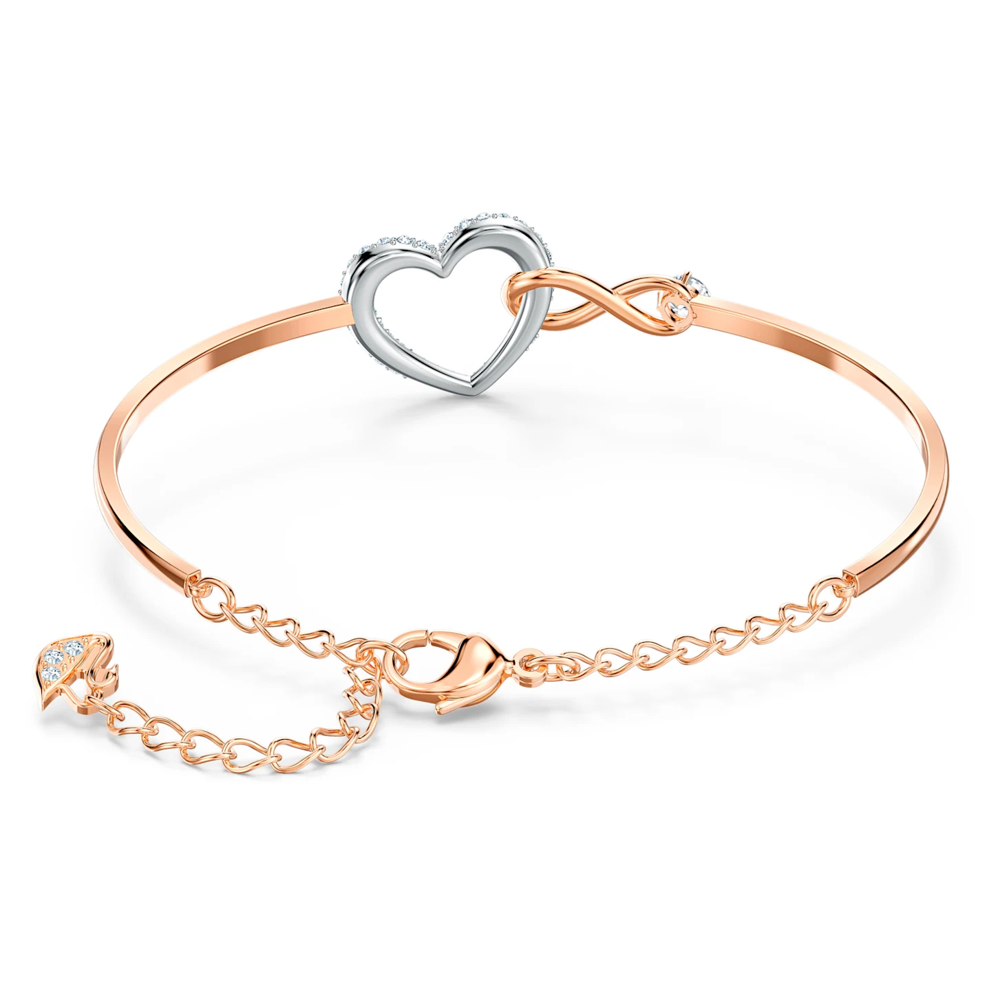 Bransoletka SWAROVSKI • Infinity Bangle Heart 5518869 2