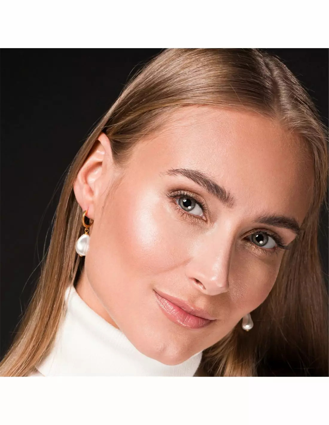 Kolczyki Lulu Gold Spark KCRG584316W 1