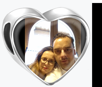 Charms • Zawieszka ze zdjęciem i grawerem • Serce 2