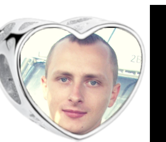 Charms • Zawieszka ze zdjęciem i grawerem • Serce ażurowe 2