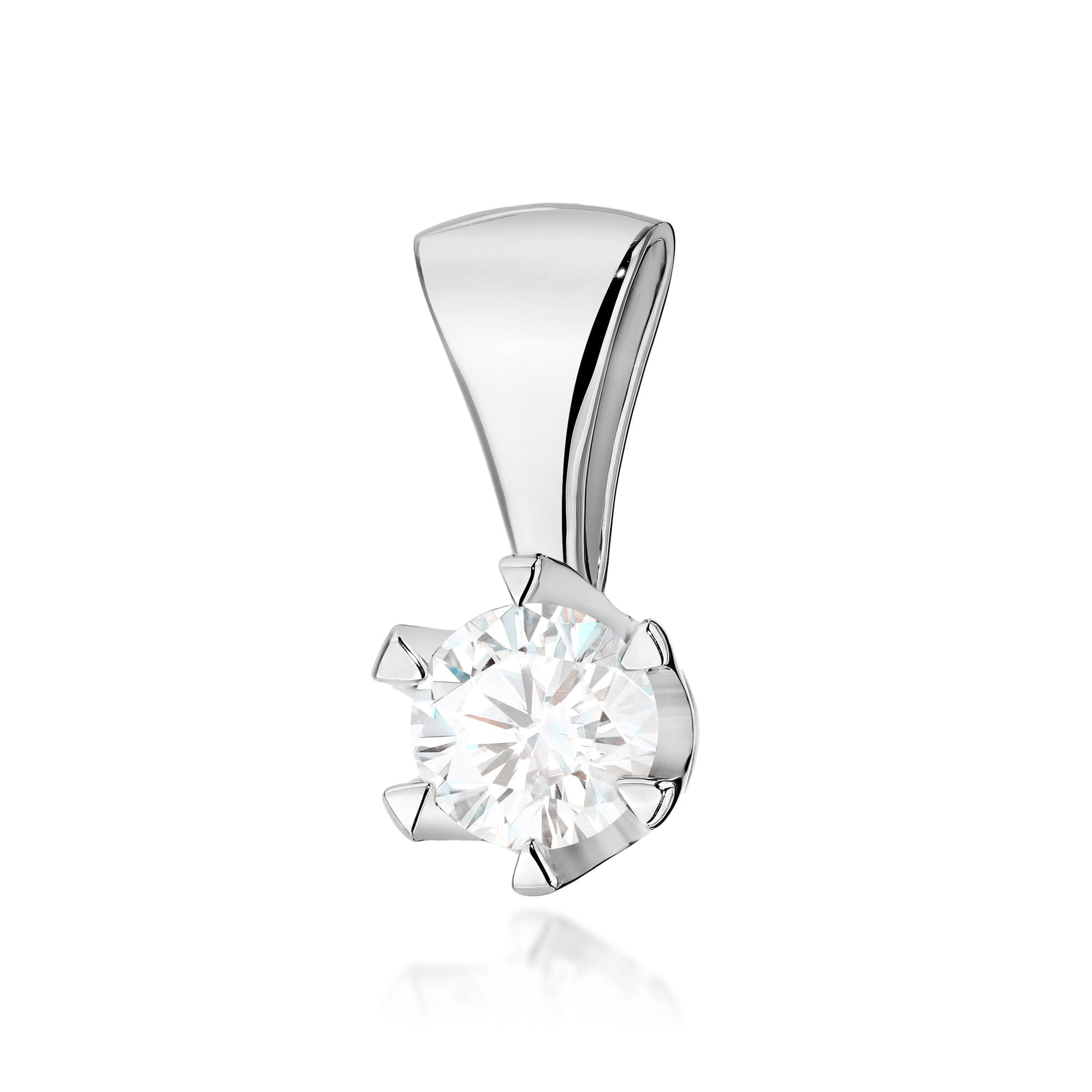 Zawieszka z białego złota z brylantem 0.70 ct FZ220-B585-B0.70 2