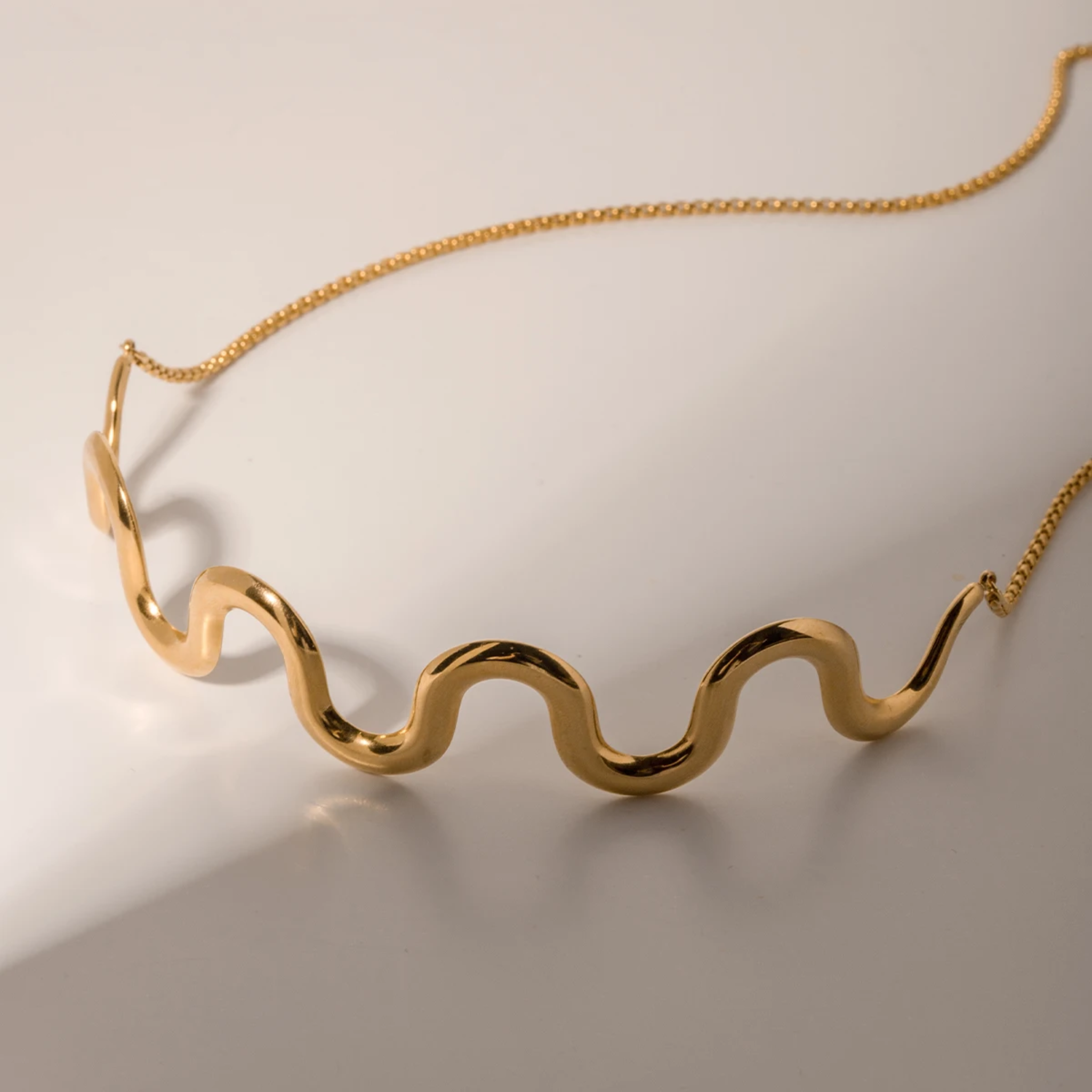 Naszyjnik choker stal szlachetna złoty FUGJDNW2310003 2