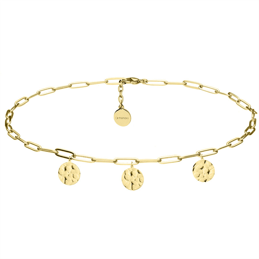 Naszyjnik choker pozłacany WA494G 1